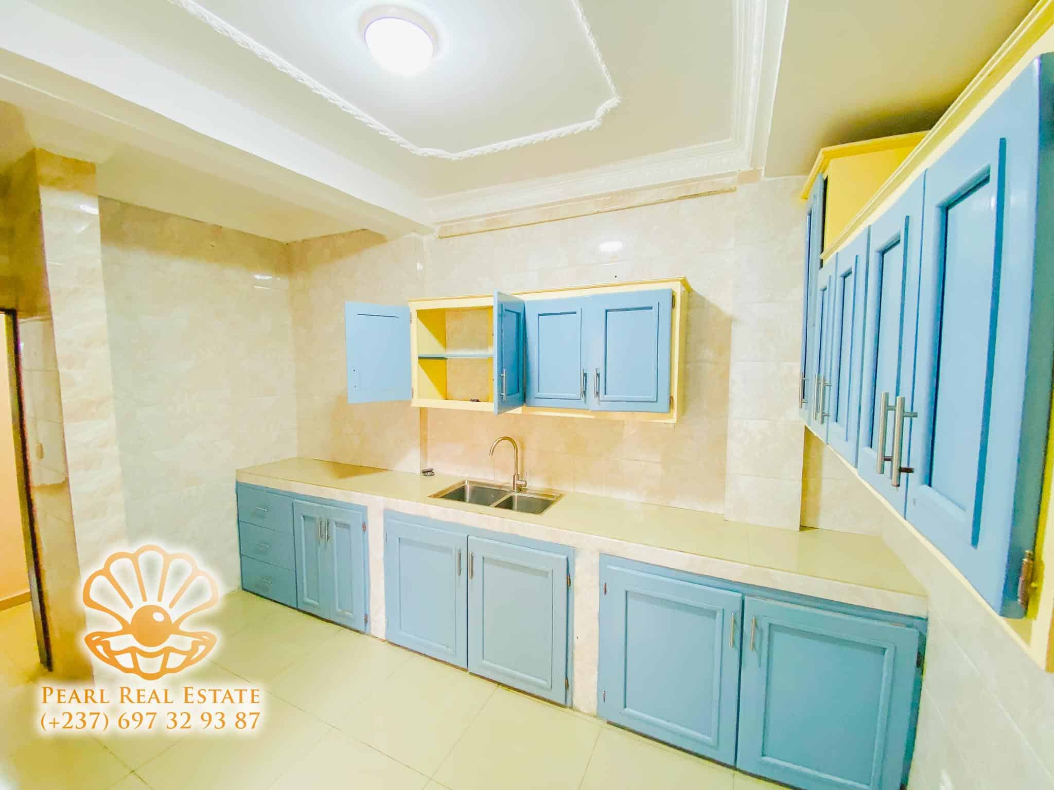 Appartement à louer - Yaoundé, Bastos, Palais des congrès - 1 salon(s), 3 chambre(s), 2 salle(s) de bains - 450 000 FCFA / mois