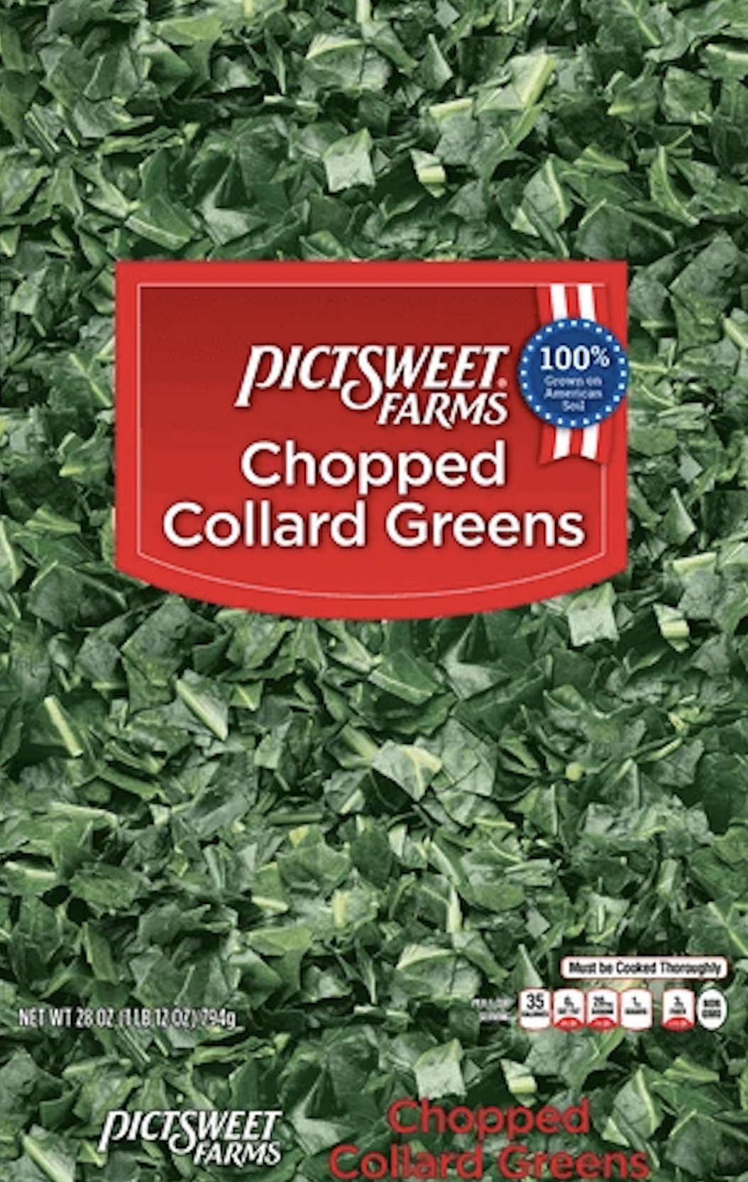 Frozen Chopped Collard Greens