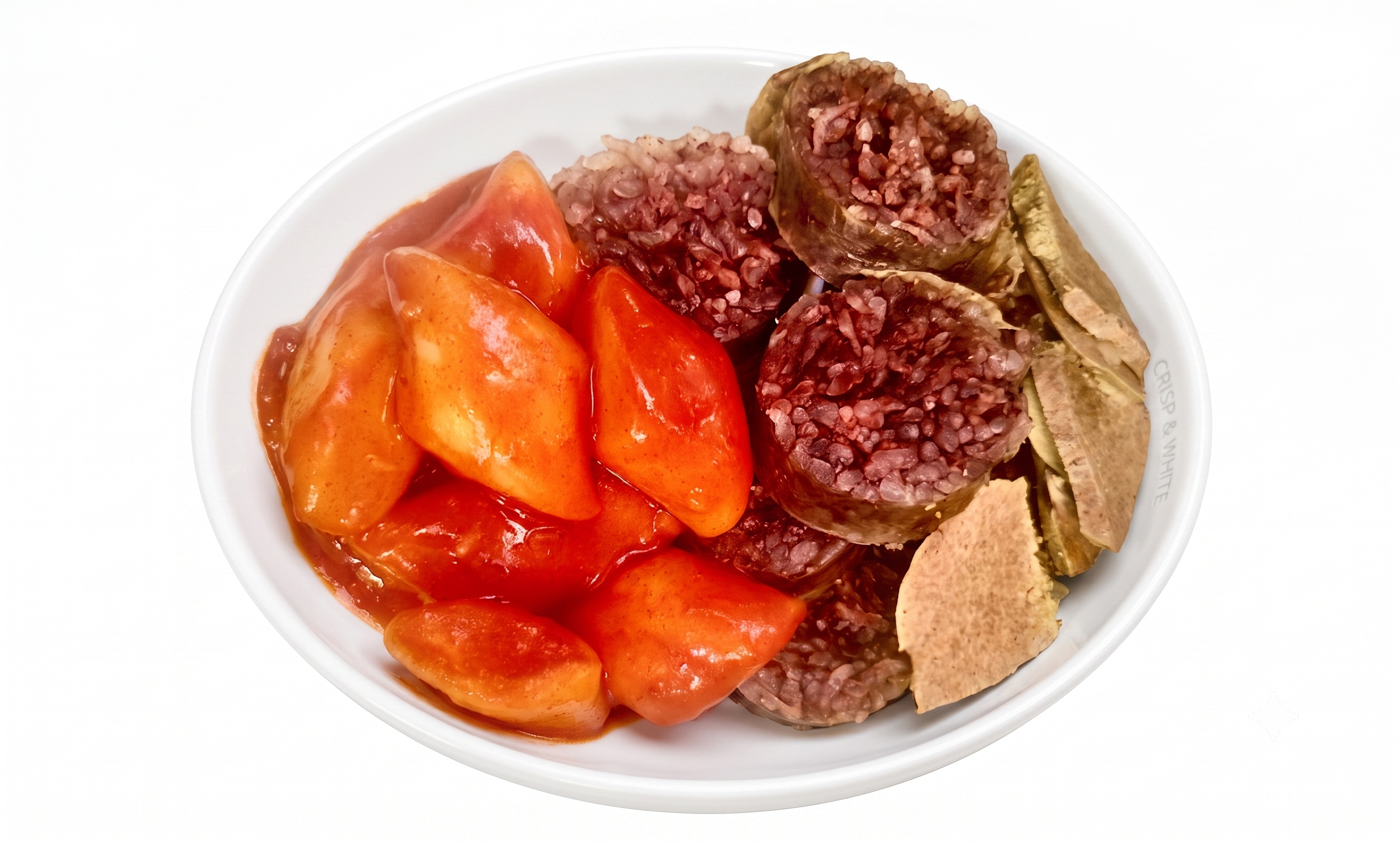 Bastons de Pastís d'Arròs Picants + Botifarra Coreana Farcida 1
