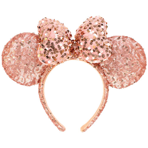 2023年8月新款 | Minnie 玫瑰金色閃片頭箍