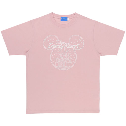 2023年4月新款 | Mickey粉紅色城堡T裇(Size S、M、L)