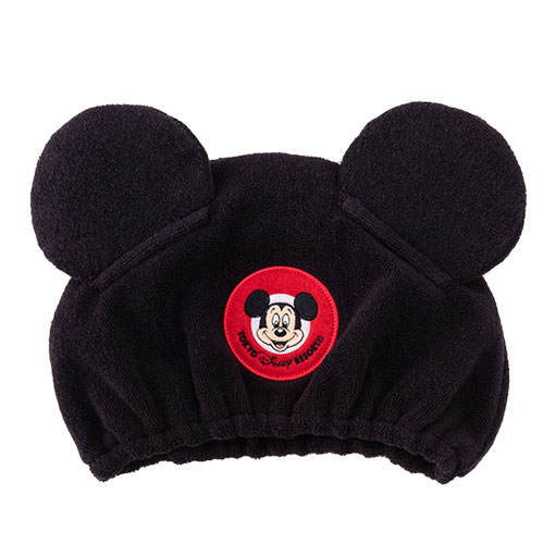 樂園圖案商品 | Happiness Everywhere Mickey黑色毛巾溫泉帽
