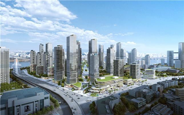 압구정 3구역 기본 설계 조감도