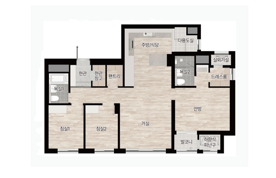 Gaya Station Lotte Castle Skyel Floor Plan 77A