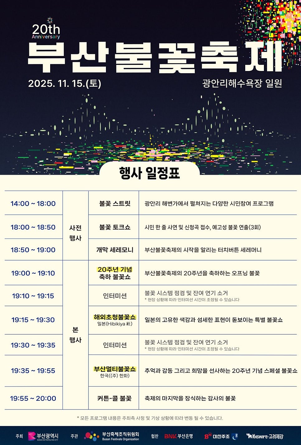 2025 第20届釜山烟火节