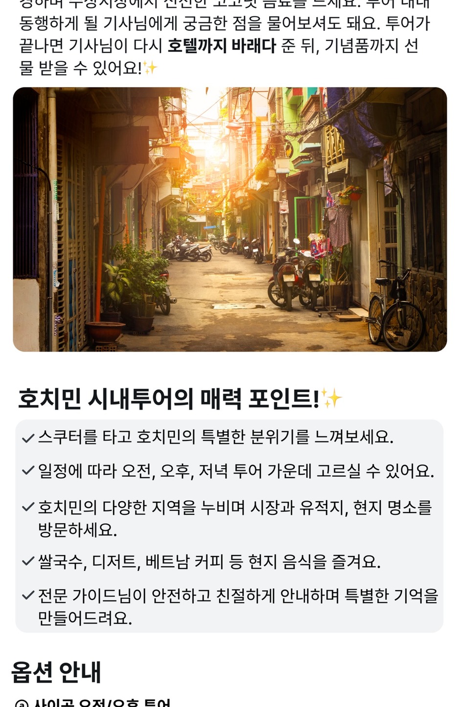 胡志明市滑板车旅游