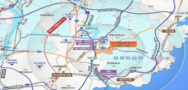 釜山 Centum 2区城市尖端产业园区