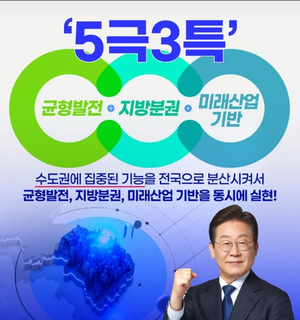 5극 3특 지역발전 전략