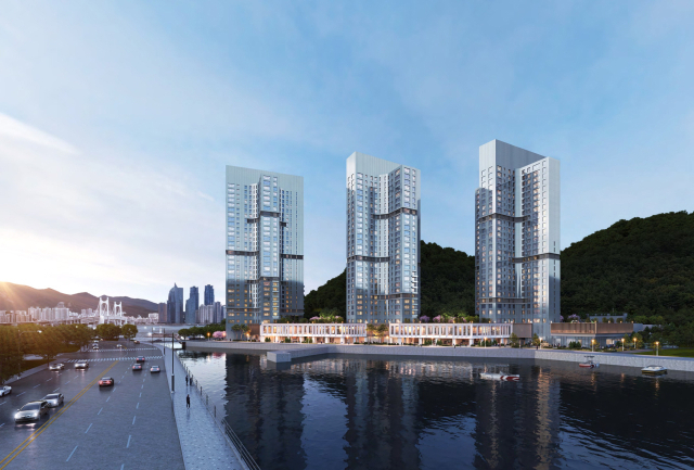 用호洞李基大섶자리公寓建设计划现有总览图
