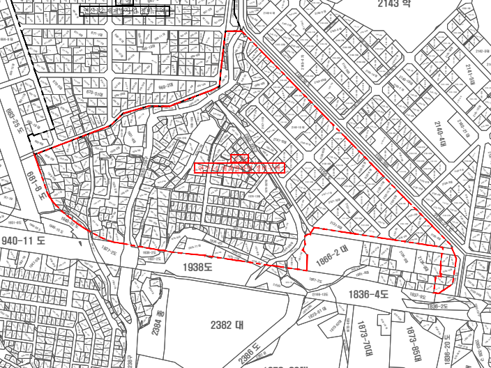연산14구역 재개발사업 구역도