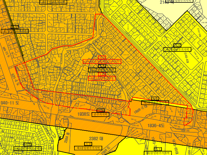 연산14구역 재개발사업 구역도