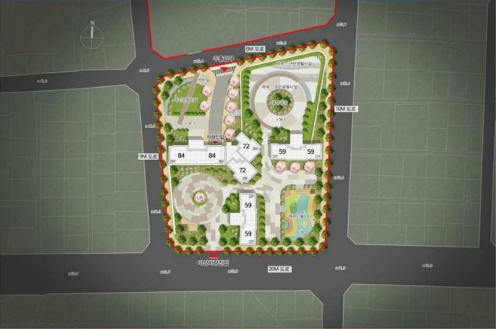 住礼洞54-9番地街路住宅整備事業 - 沙上区住礼洞54-9番地一帯