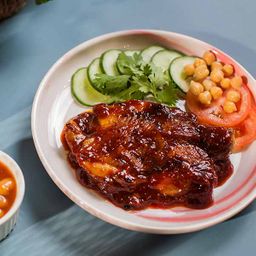 Chicken Chop Korean Gochujang Sauce  韩式辣酱鸡扒 (Marinated-1pc)