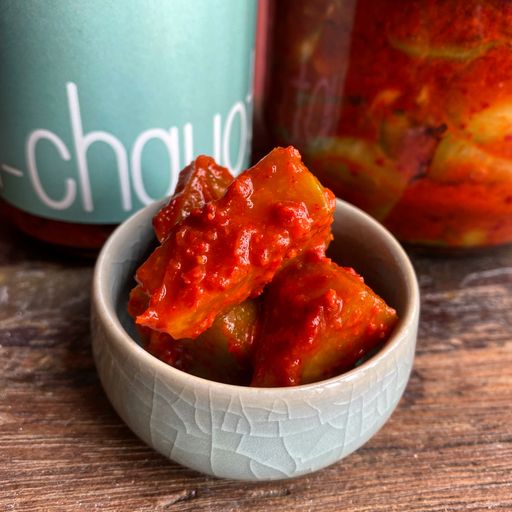 Crunchy Chayote Kimchi (素腌佛手瓜)