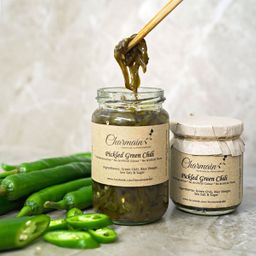 Homemade Pickled Green Chilli