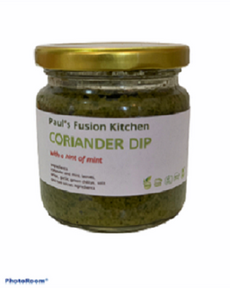 P F K Coriander Dip, Coriander Mint Dip, Coriander Chutney, Coriander Spread,