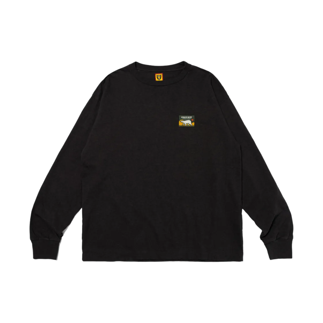 휴먼 메이드 그래픽 롱슬리브 티셔츠 블랙