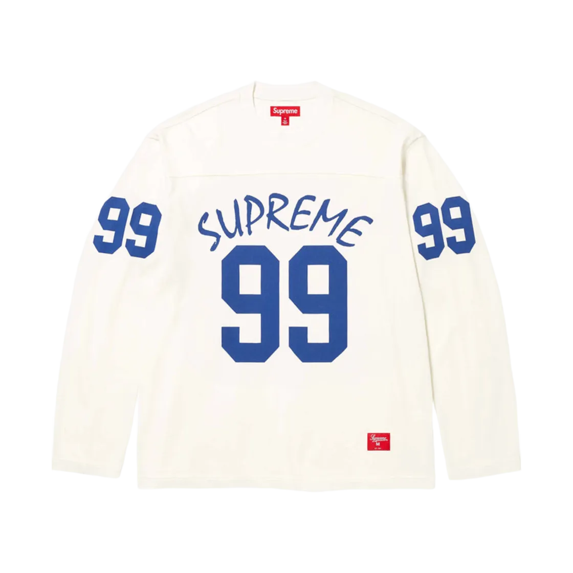 슈프림 99 롱슬리브 풋볼 탑 스톤 - 24SS