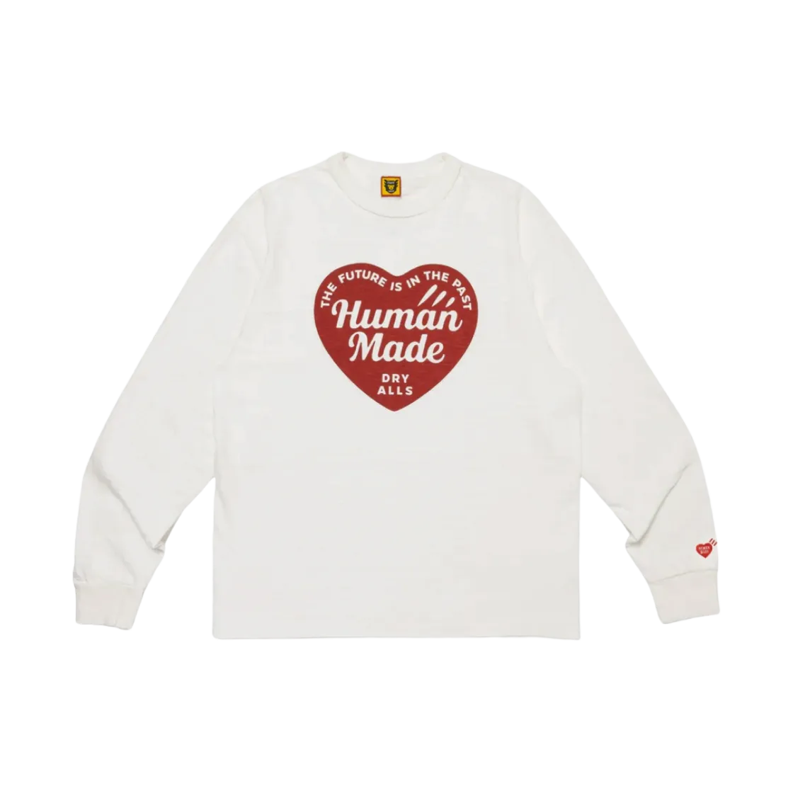 휴먼 메이드 그래픽 롱슬리브 티셔츠 화이트