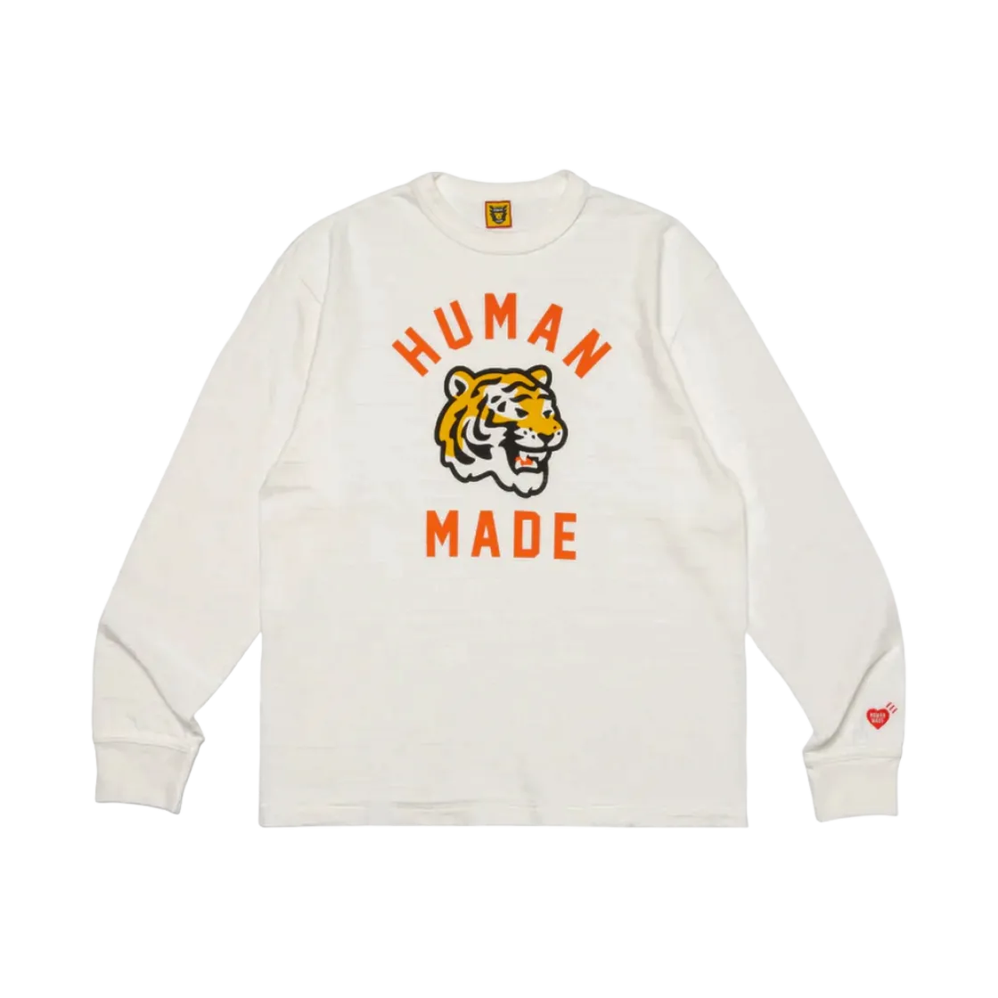 휴먼 메이드 그래픽 롱슬리브 티셔츠 화이트