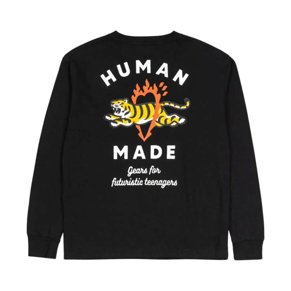 휴먼 메이드 그래픽 롱슬리브 티셔츠 #3 블랙