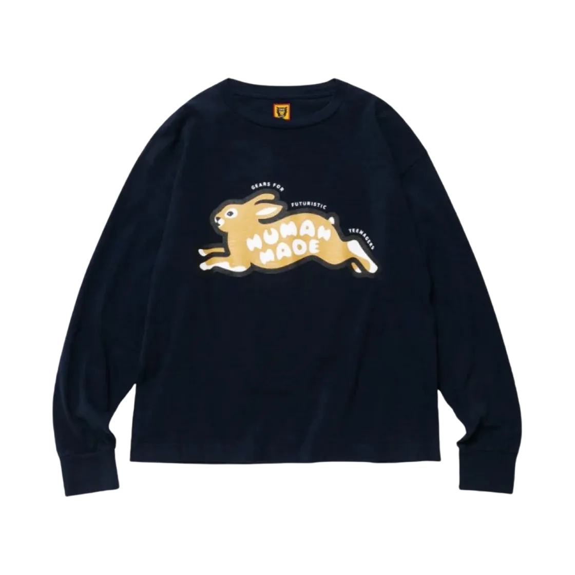 휴먼 메이드 래빗 롱슬리브 티셔츠 네이비