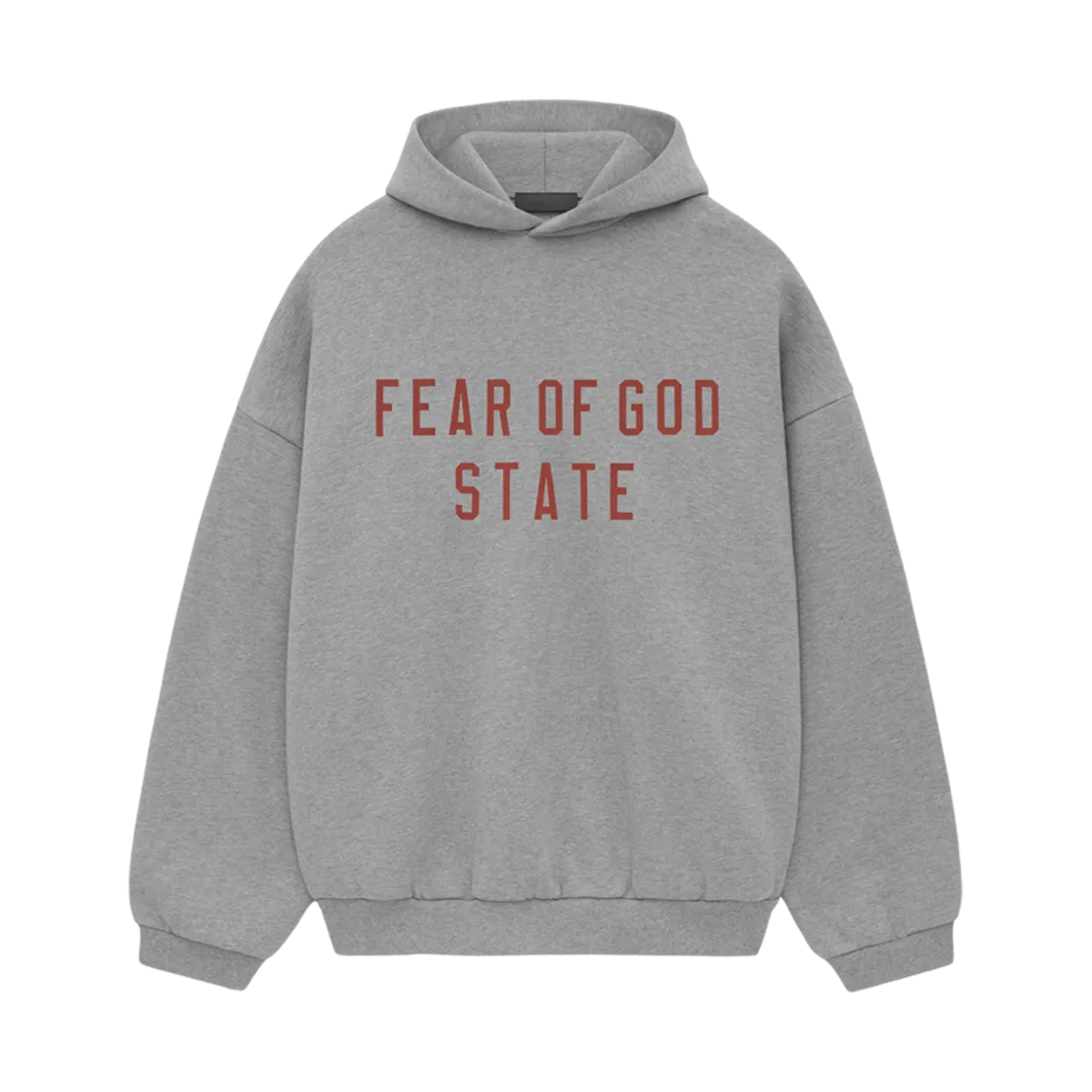 에센셜 플리스 스테이트 후드 다크 헤더 - 24FW