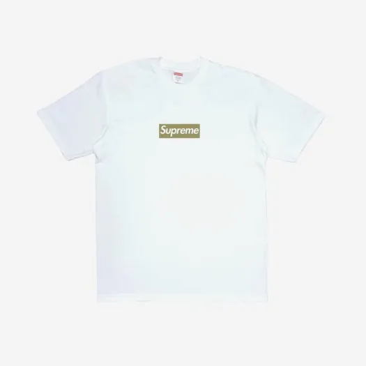 슈프림 베를린 박스로고 티셔츠 화이트 - 21FW