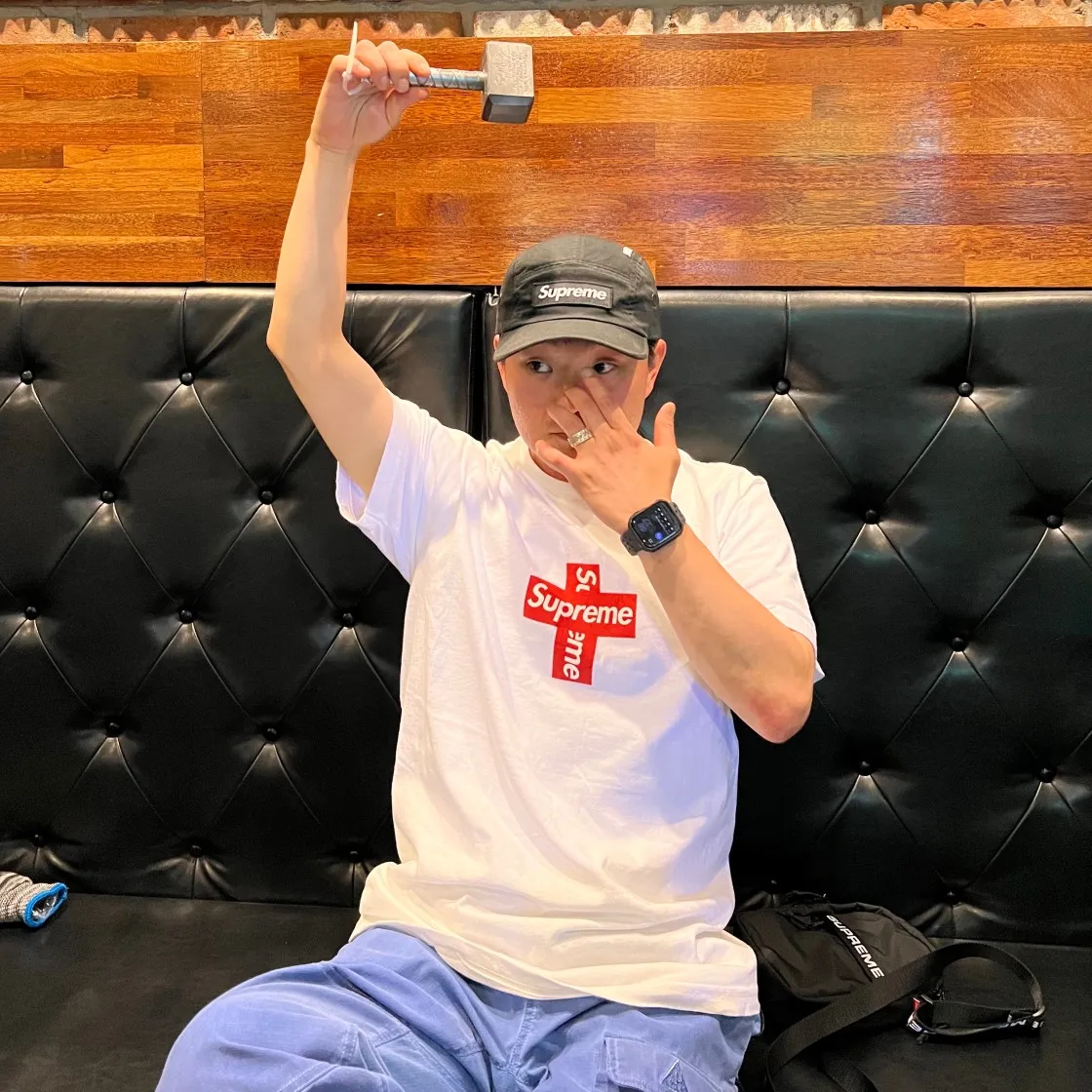 슈프림 크로스 박스로고 티셔츠 화이트 - 20FW thumbnail 9