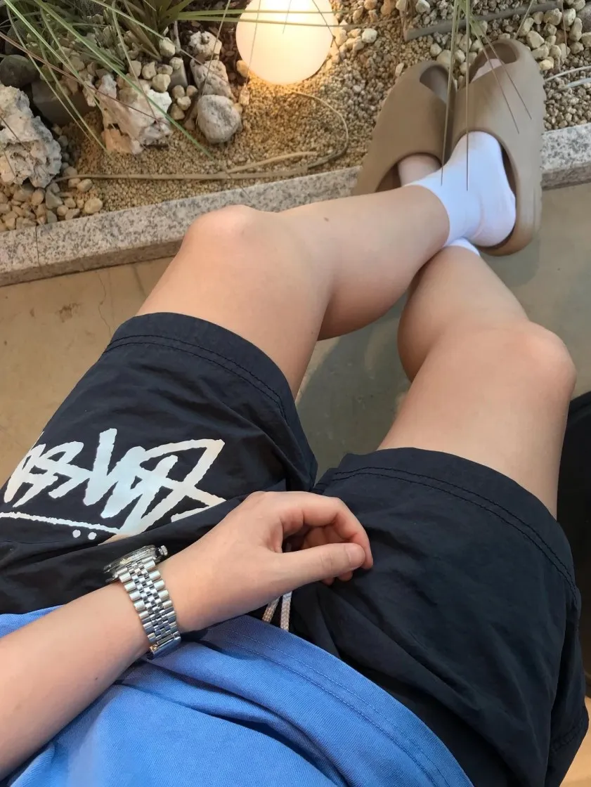 스투시 x 아워레가시 서프맨 티셔츠 블루 - 21SS thumbnail 6