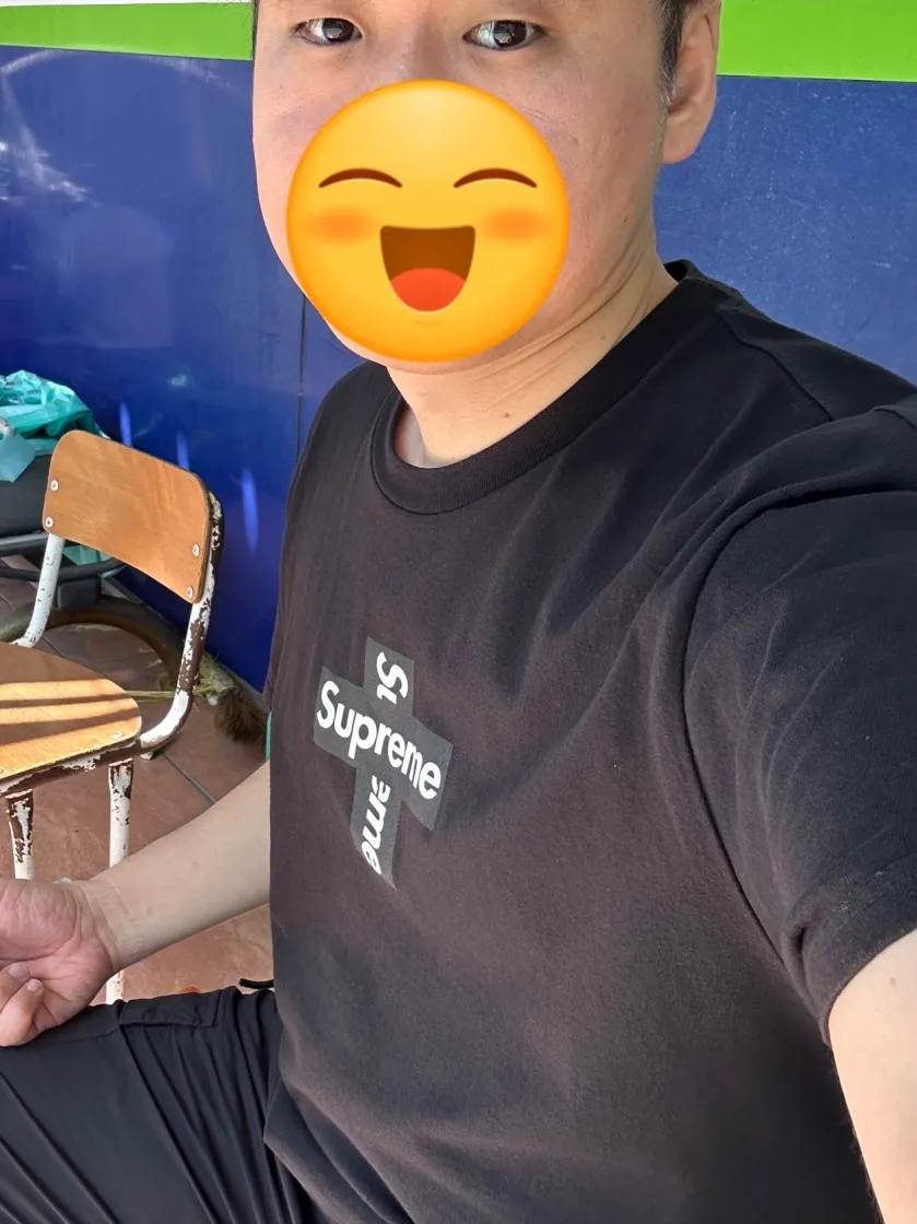 슈프림 크로스 박스로고 티셔츠 블랙 - 20FW thumbnail 4