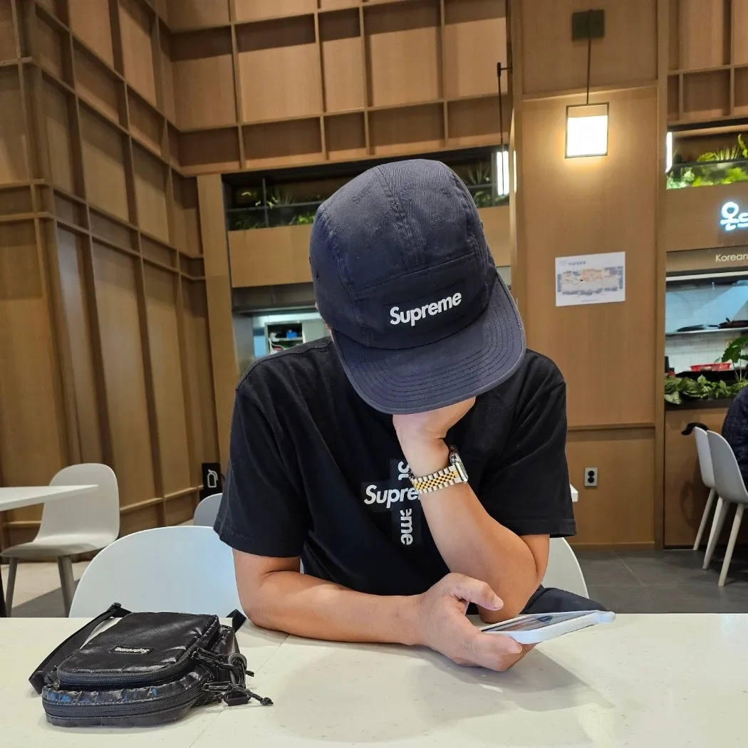 슈프림 크로스 박스로고 티셔츠 블랙 - 20FW thumbnail 5