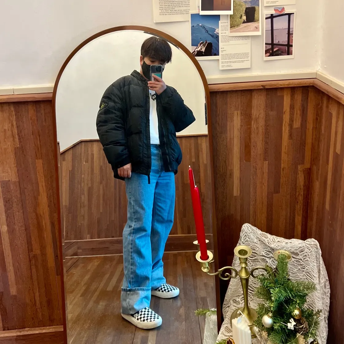 슈프림 x 꼼데가르송 셔츠 스플릿 박스로고 티셔츠 화이트 - 18FW thumbnail 4