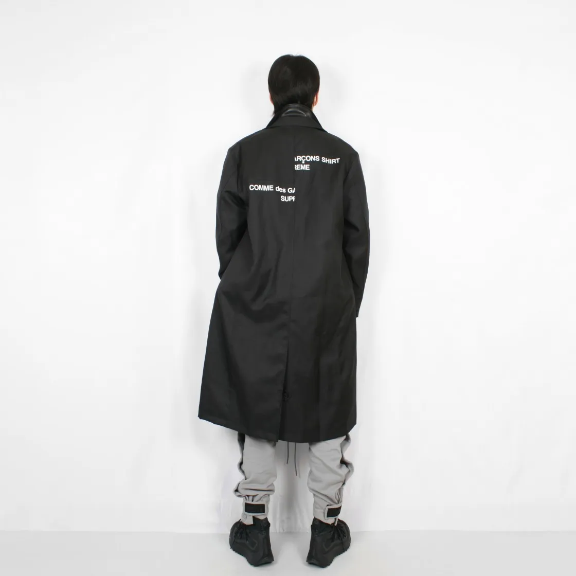 슈프림 x 꼼데가르송 셔츠 스플릿 박스로고 티셔츠 화이트 - 18FW thumbnail 6