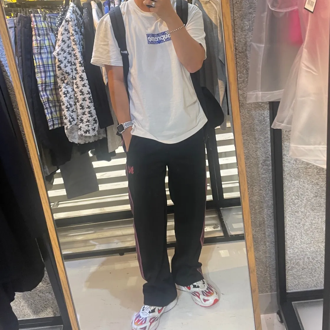 슈프림 반다나 박스로고 티셔츠 화이트 - 19FW thumbnail 6