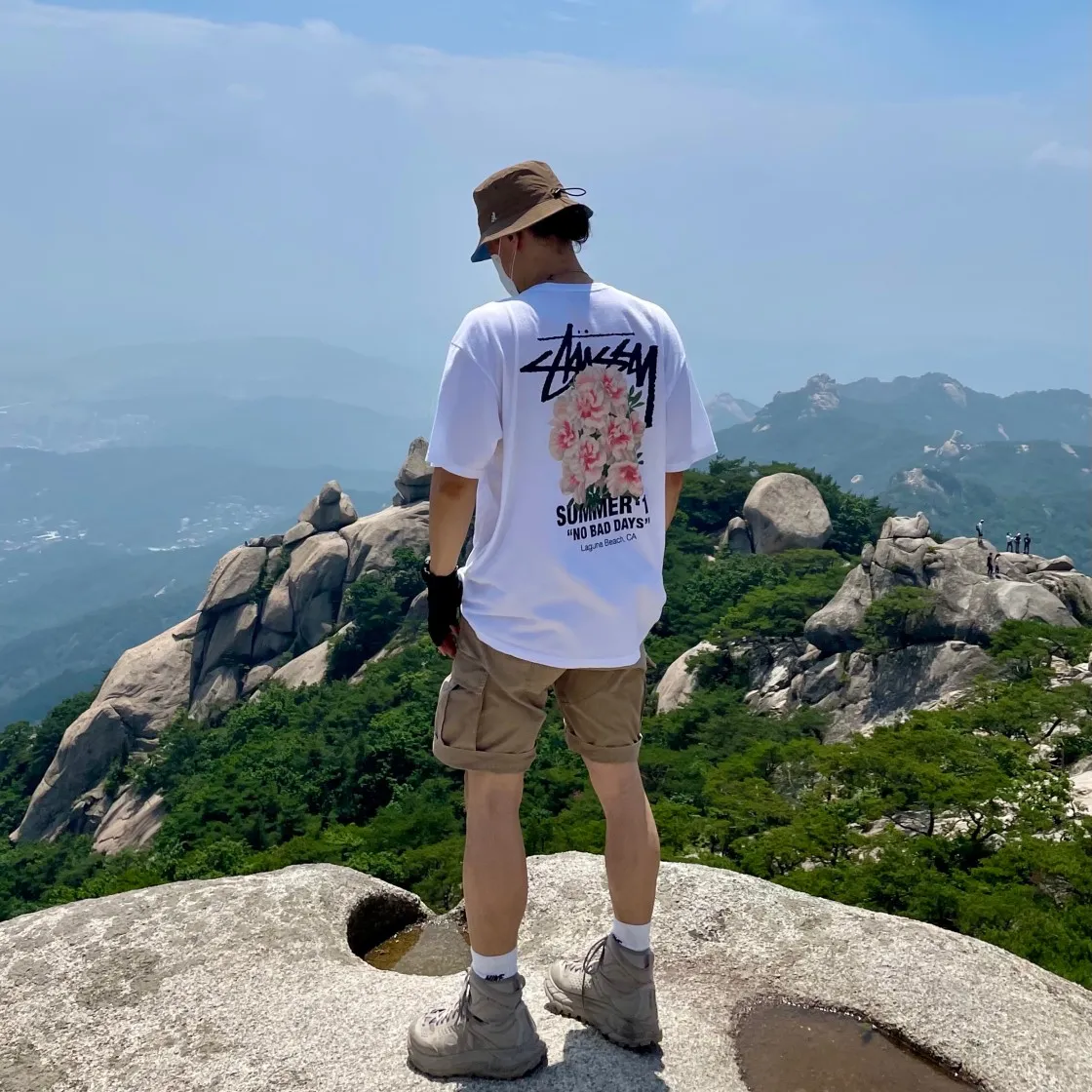 스투시 카네이션 티셔츠 화이트 thumbnail 3