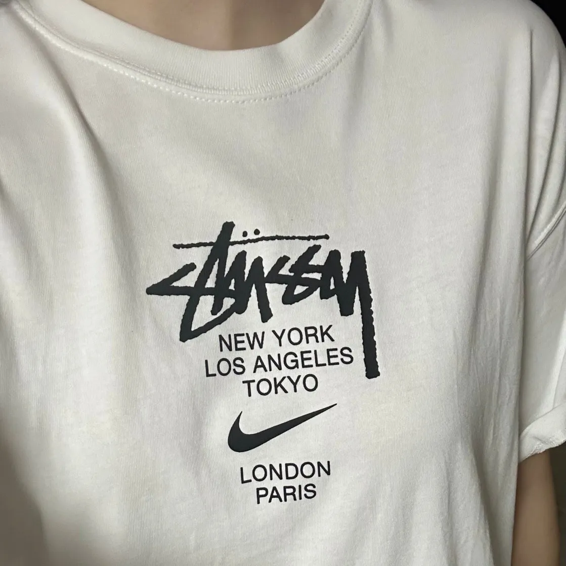 나이키 x 스투시 월드투어 티셔츠 화이트 - 아시아 thumbnail 7