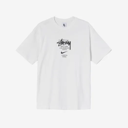 나이키 x 스투시 월드투어 티셔츠 화이트 - 아시아