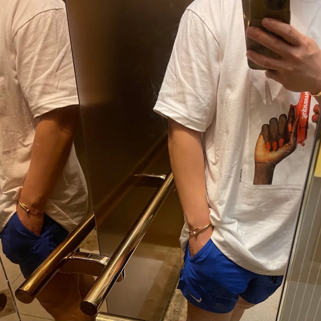 슈프림 워터 피스톨 티셔츠 화이트 - 21SS thumbnail 4