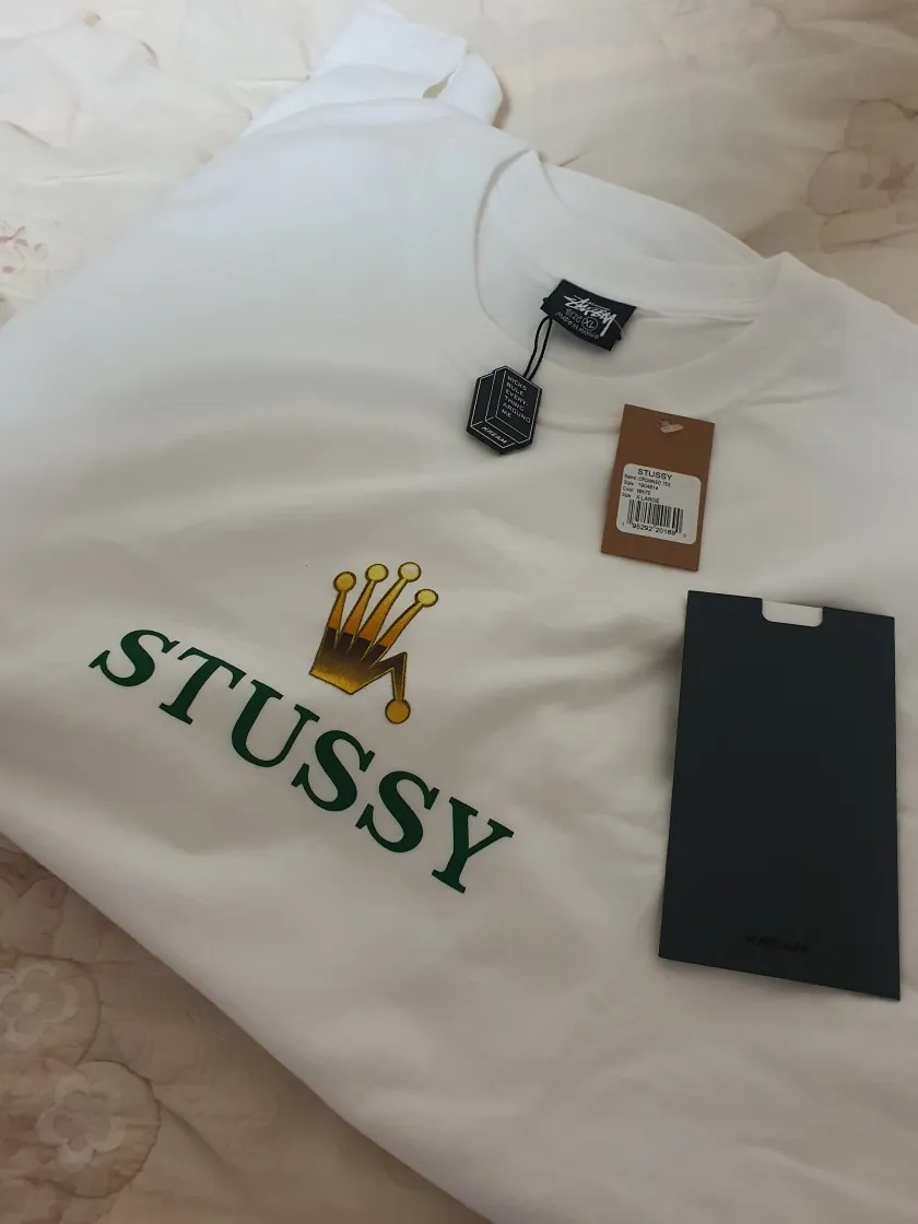 스투시 크라운 티셔츠 화이트 thumbnail 6