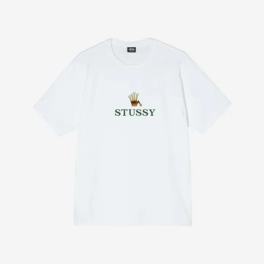 스투시 크라운 티셔츠 화이트