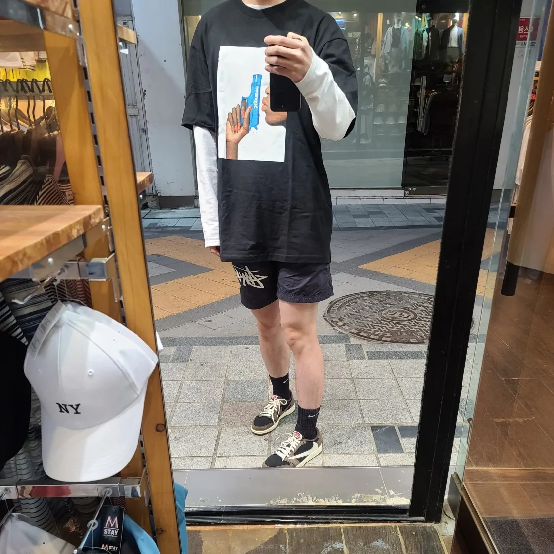 슈프림 워터 피스톨 티셔츠 블랙 - 21SS thumbnail 5