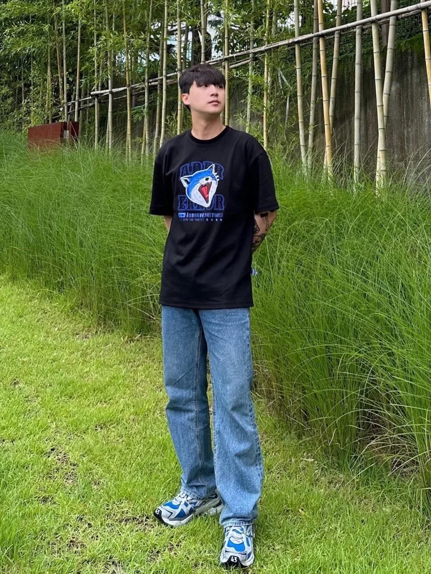 메종 키츠네 x 아더에러 얀 폭스 티셔츠 블랙 thumbnail 4