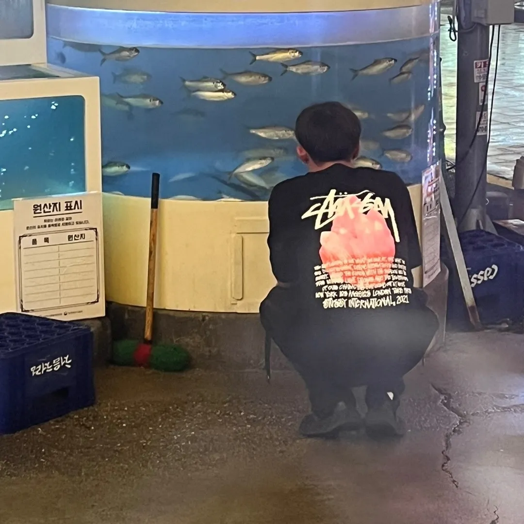 스투시 리플렉션 티셔츠 블랙 thumbnail 4