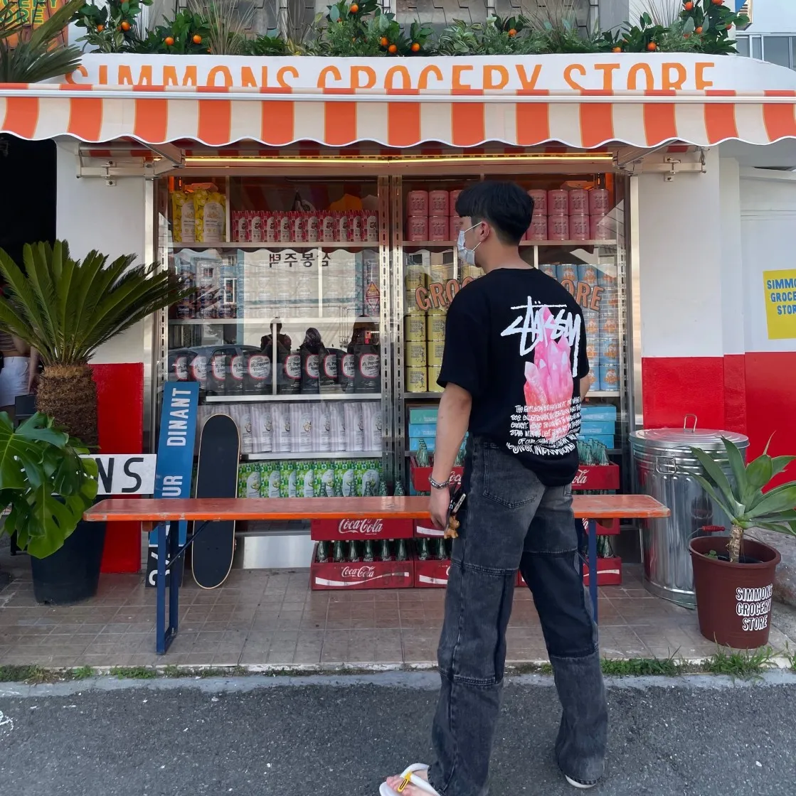 스투시 리플렉션 티셔츠 블랙 thumbnail 6