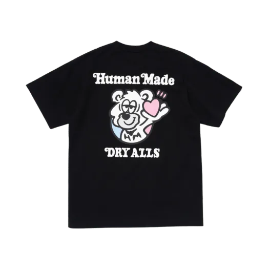 휴먼 메이드 x 베르디 걸스 돈 크라이 그래픽 티셔츠 #1 블랙