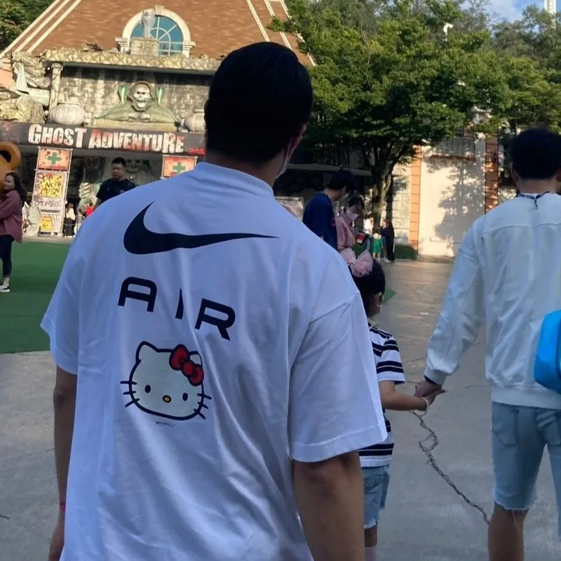 나이키 x 헬로키티 NRG 에어 티셔츠 화이트 - 아시아 thumbnail 5