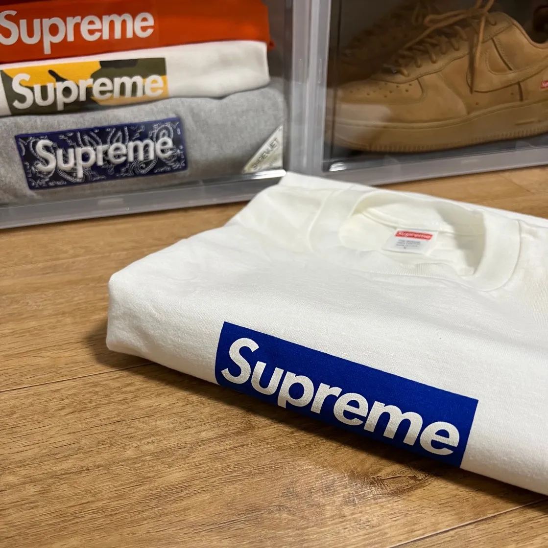 슈프림 브루클린 박스로고 티셔츠 화이트 - 17FW thumbnail 3