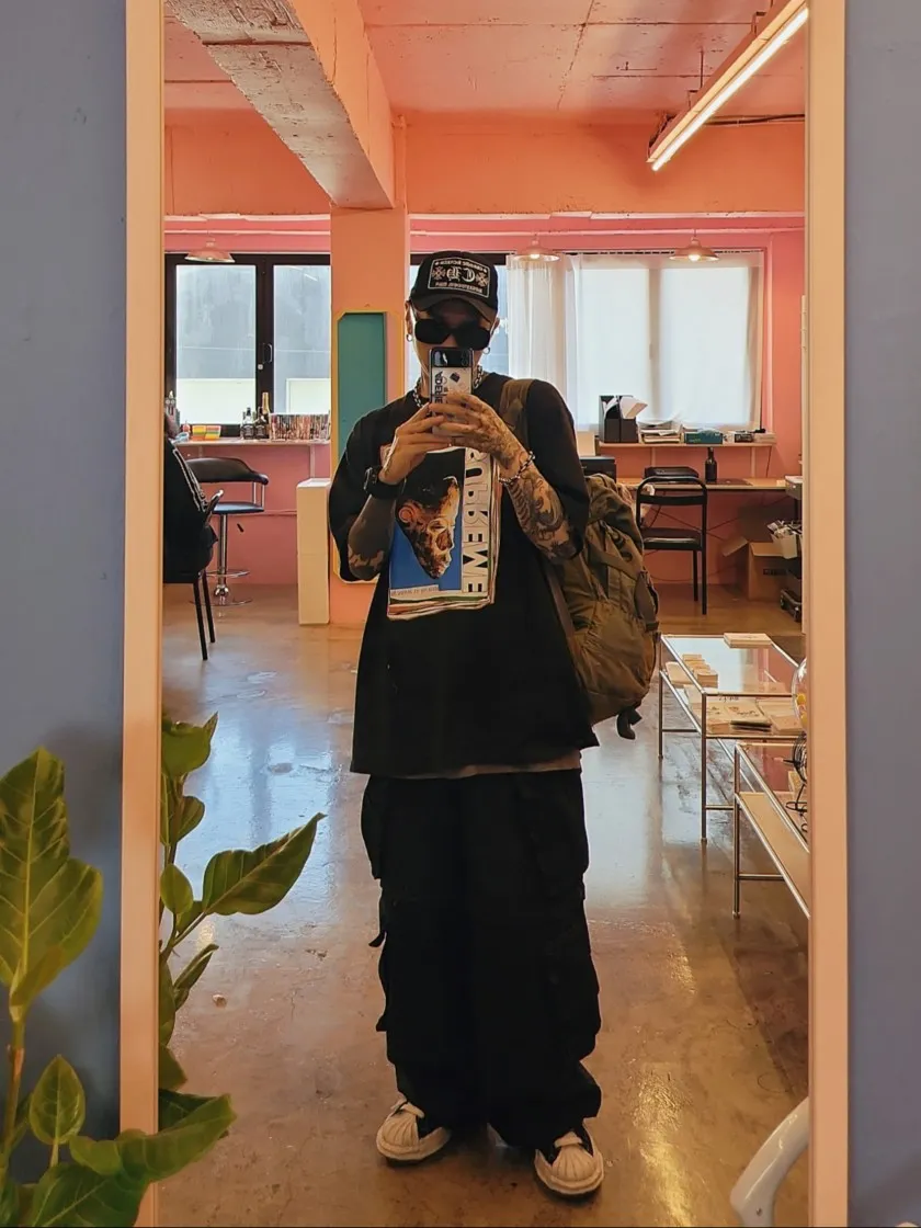 슈프림 마스크 티셔츠 블랙 - 22SS thumbnail 3