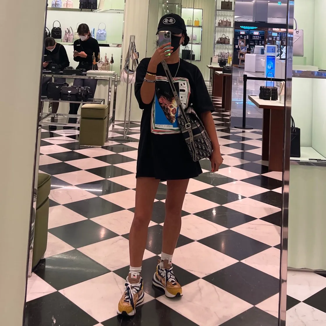 슈프림 마스크 티셔츠 블랙 - 22SS thumbnail 4